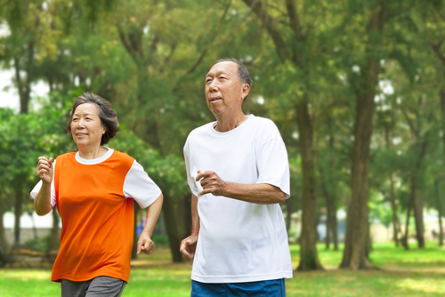 Cataract Surgery Thorndale Elderly couple exercising after Cataract Surgery