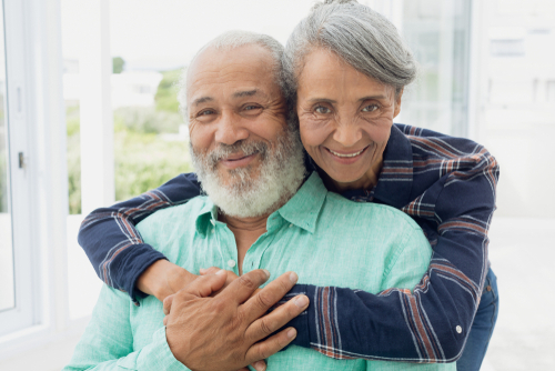 Cataract Surgery Portland Elderly couple smiling after Cataract surgery